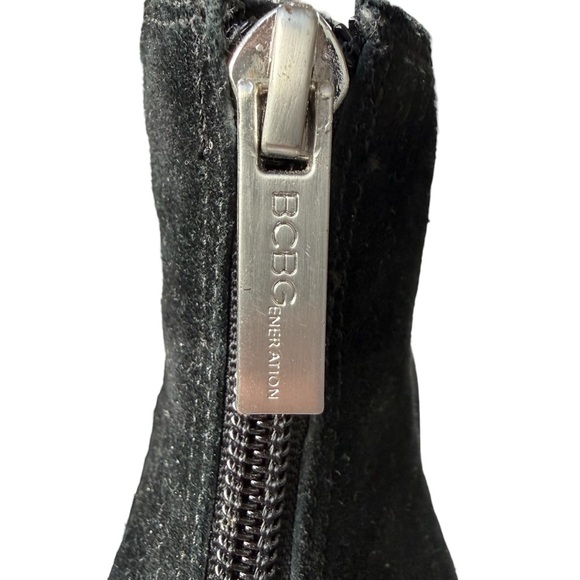 BCBGeneration Caliko Black Suede Stiletto Cage Heels Strappy Pumps Womens Size 9 - Picture 8 of 11